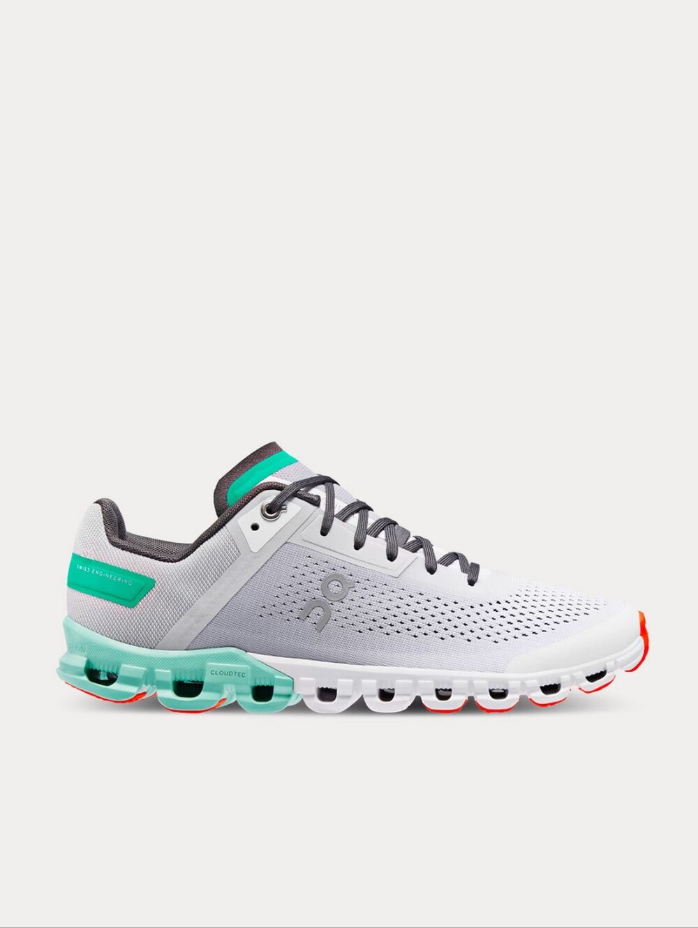 On Cloudflow Glacier Creek Womens 8 Running ShoesMint Green Grey Orange 35.98208